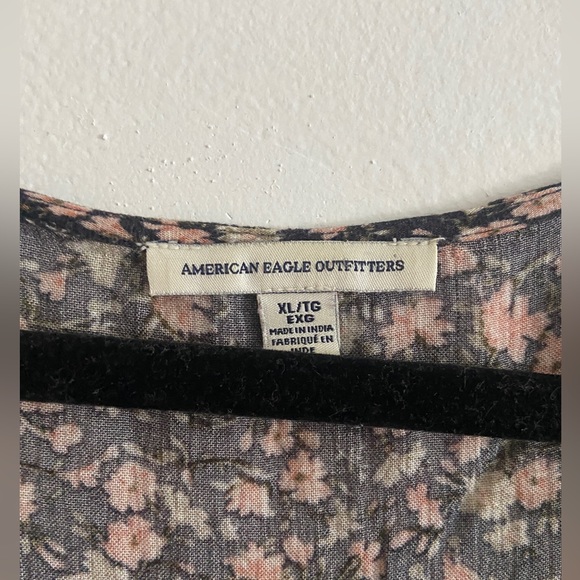 XL American Eagle Outfitters Long Sleeve Boho Crop Top - Picture 3 of 6